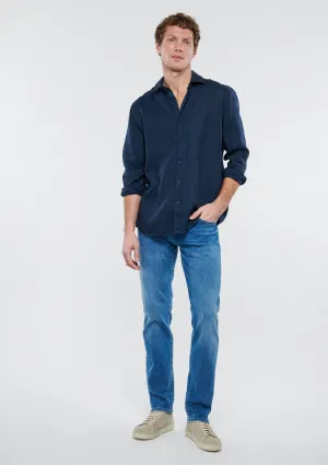 Pierre Mid Brushed Premium Blue Jean Pants