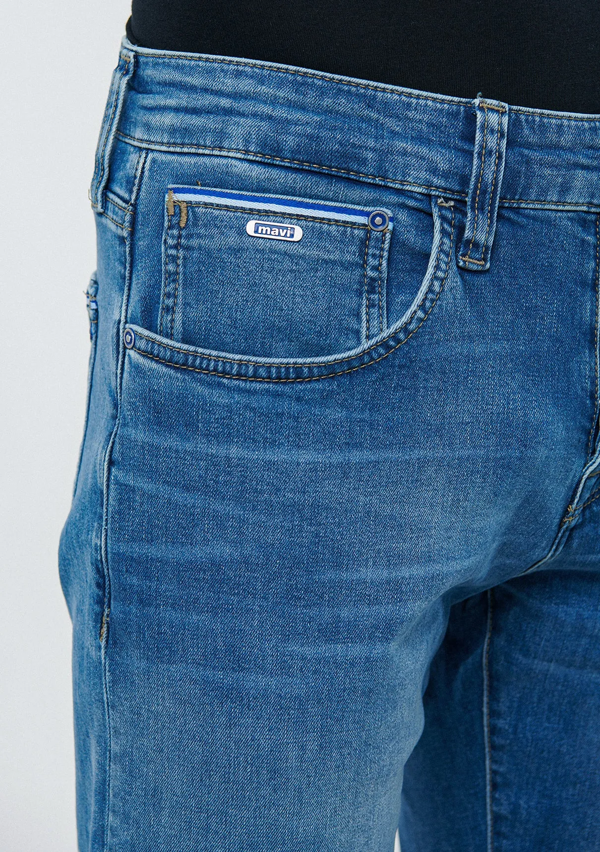 Pierre Mid Brushed Premium Blue Jean Pants
