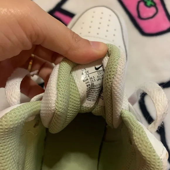 Pink and white big girls Nike