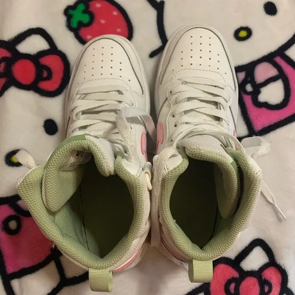 Pink and white big girls Nike
