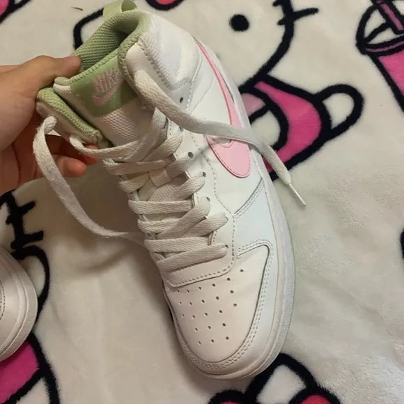 Pink and white big girls Nike