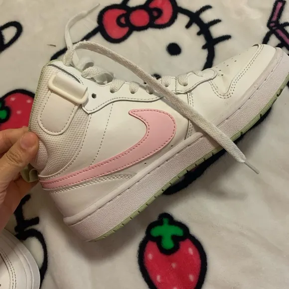 Pink and white big girls Nike