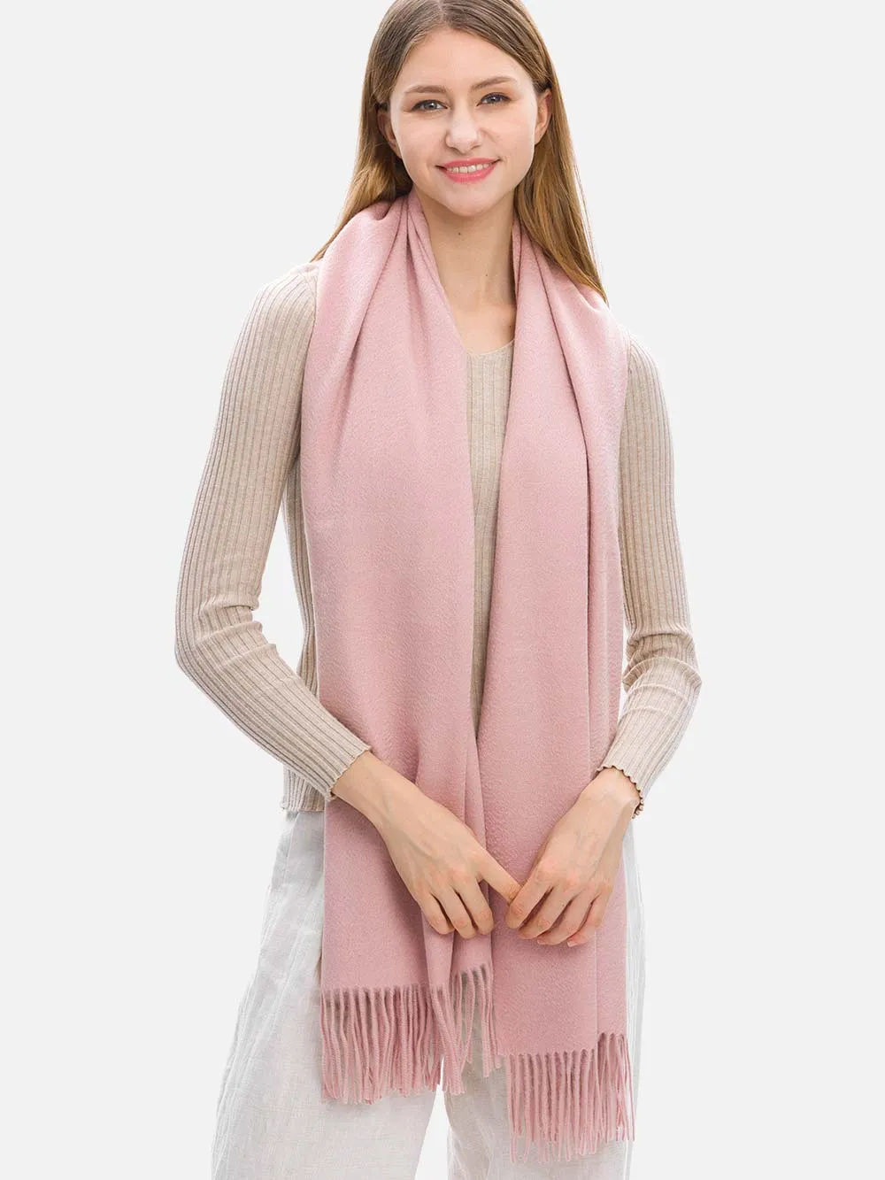 Pink Cashmere Wrap