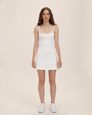 Plain White Back to School Dress