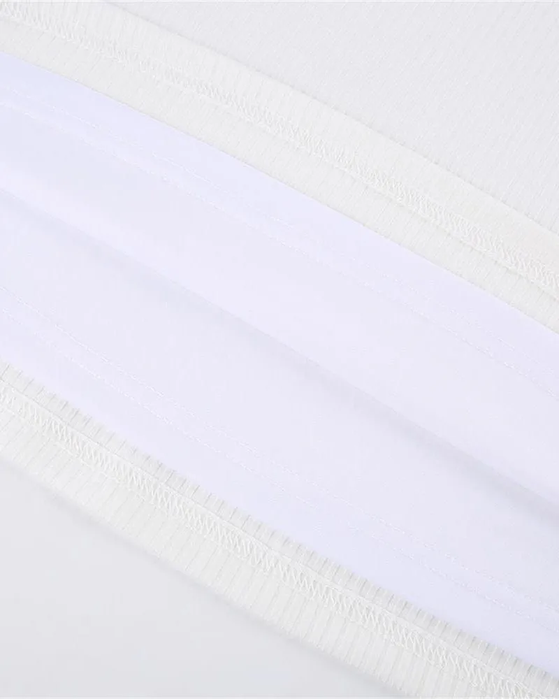 Plain White Back to School Dress