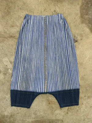 Pleats Please Denim Print Harem Pants