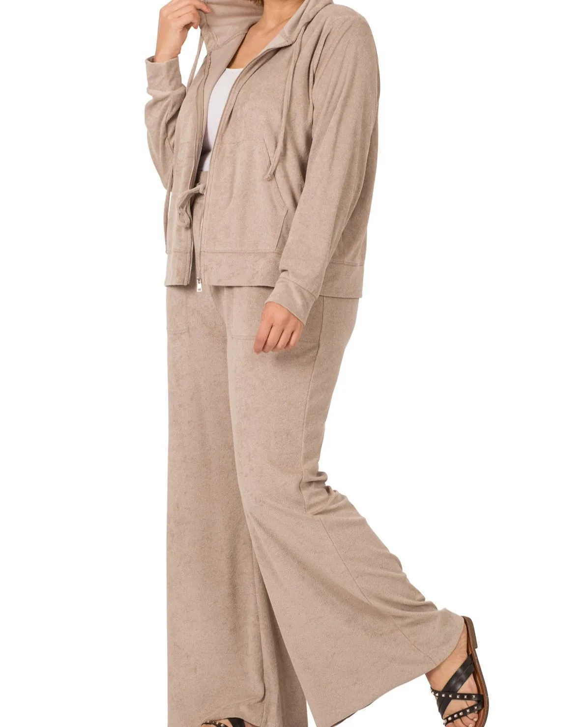 PLUS LOOP TERRY JACKET & PANTS SET