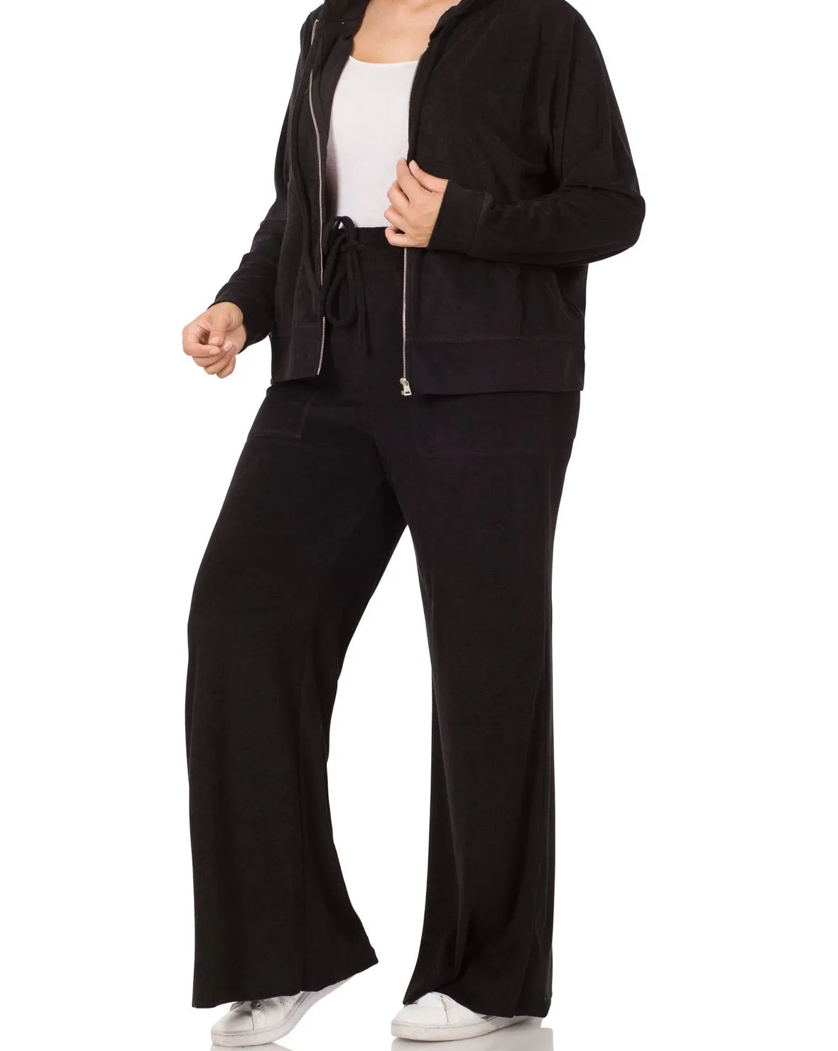 PLUS LOOP TERRY JACKET & PANTS SET