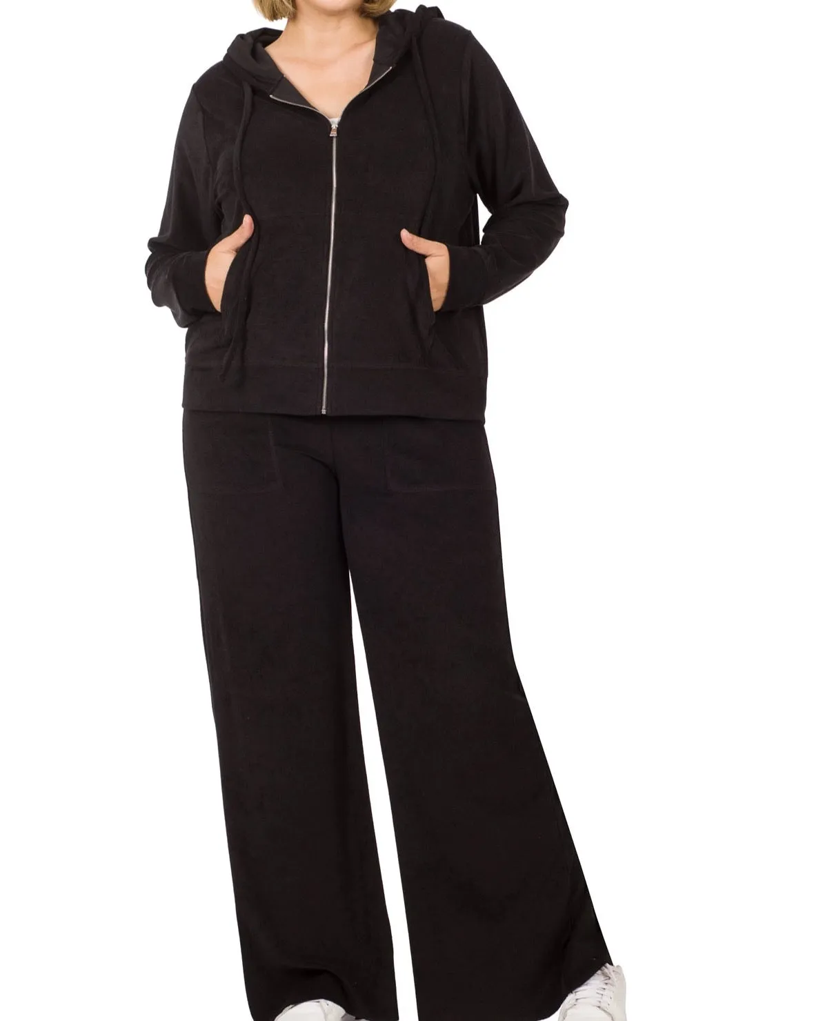PLUS LOOP TERRY JACKET & PANTS SET