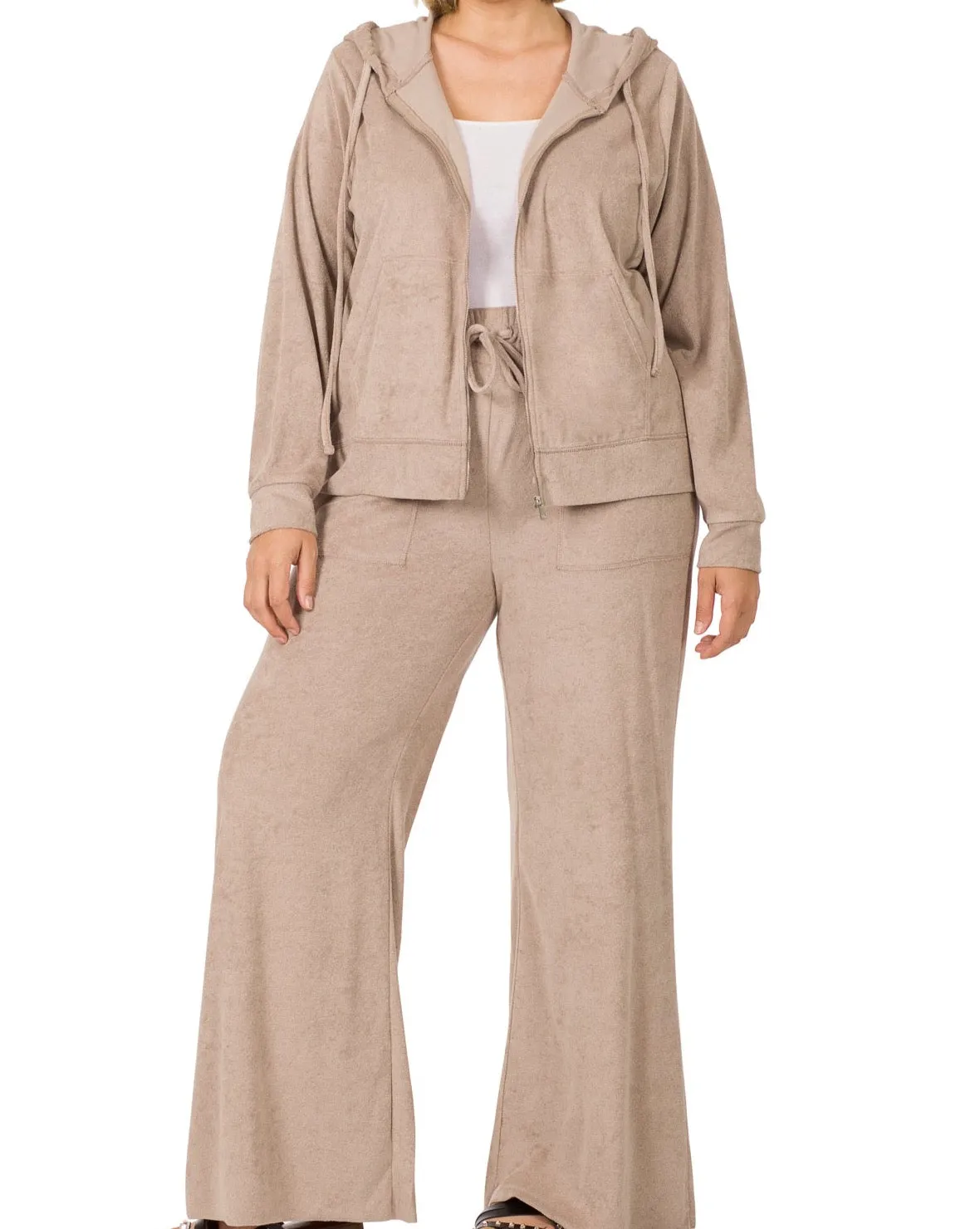PLUS LOOP TERRY JACKET & PANTS SET