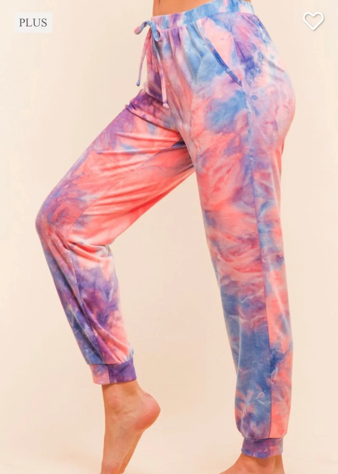 PLUS- Tie Dye French terry set