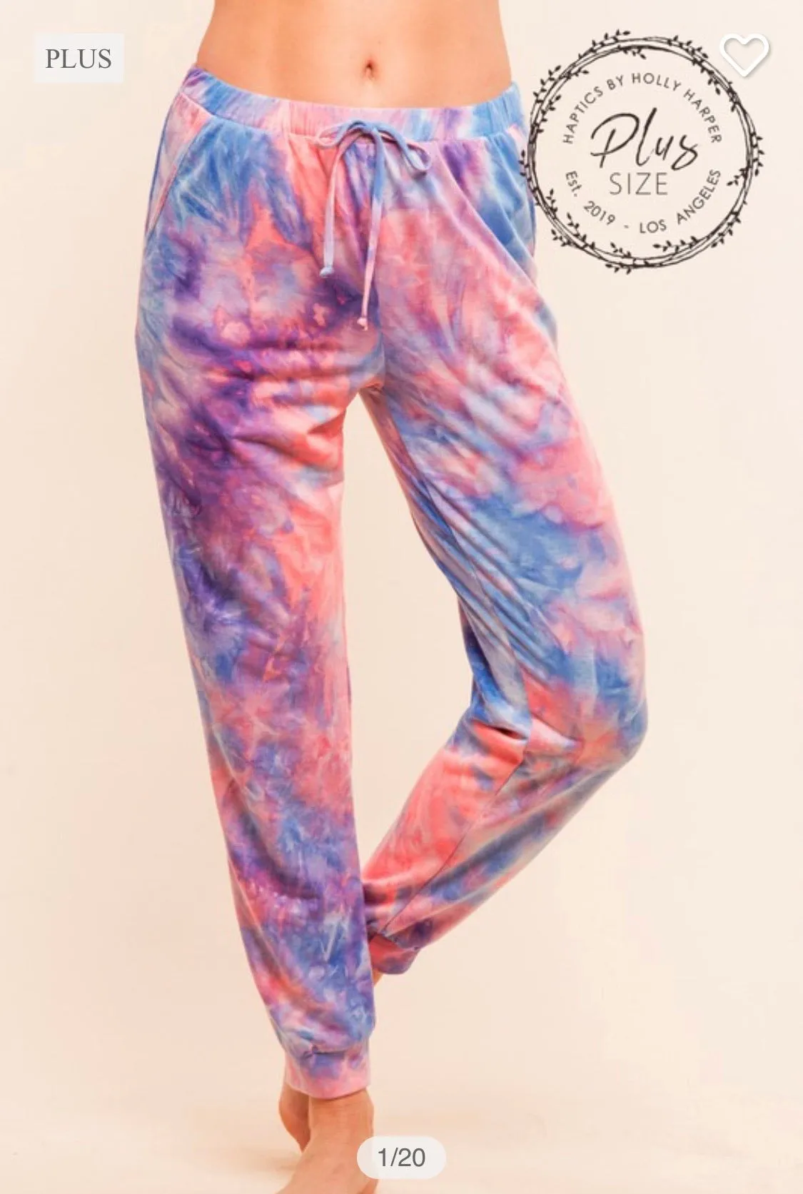 PLUS- Tie Dye French terry set