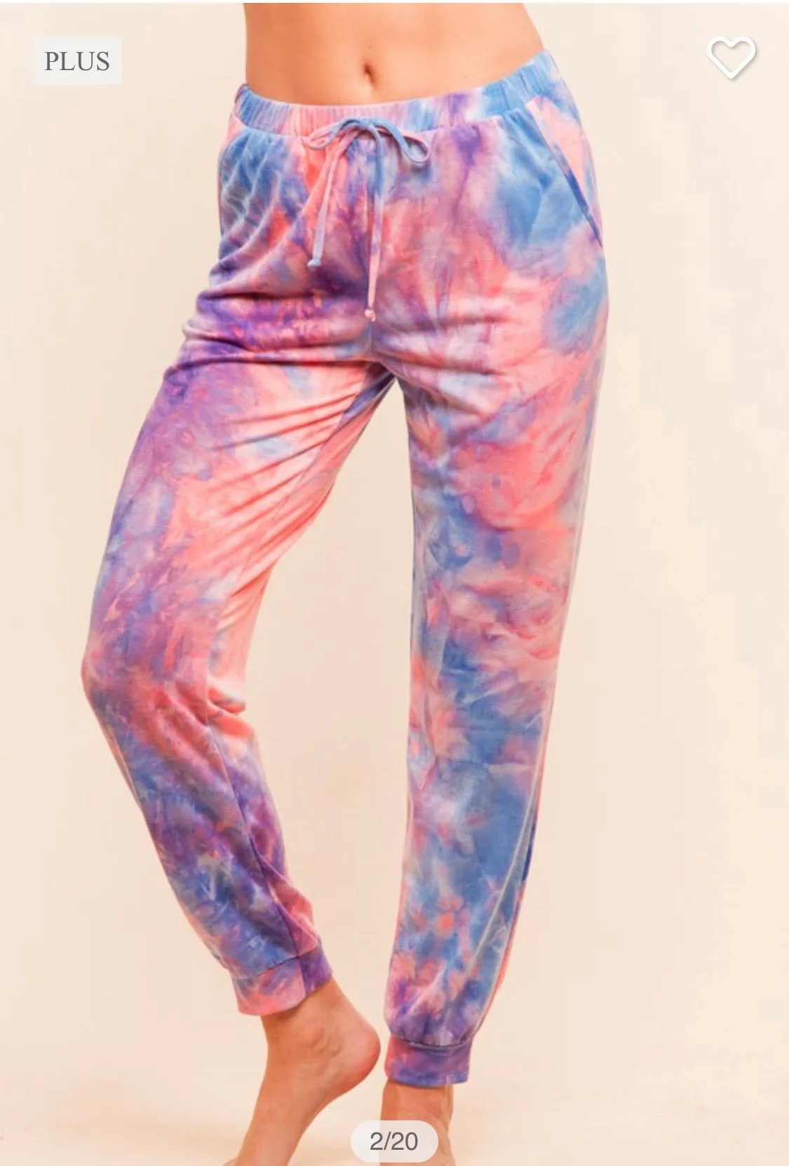 PLUS- Tie Dye French terry set