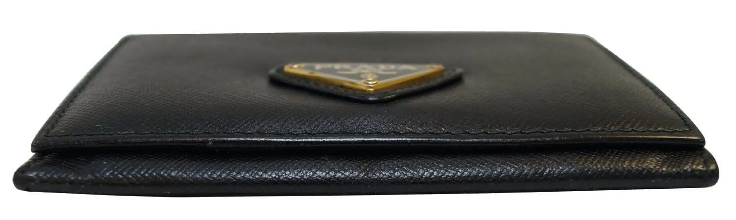 Prada Saffiano Leather Black Wallet