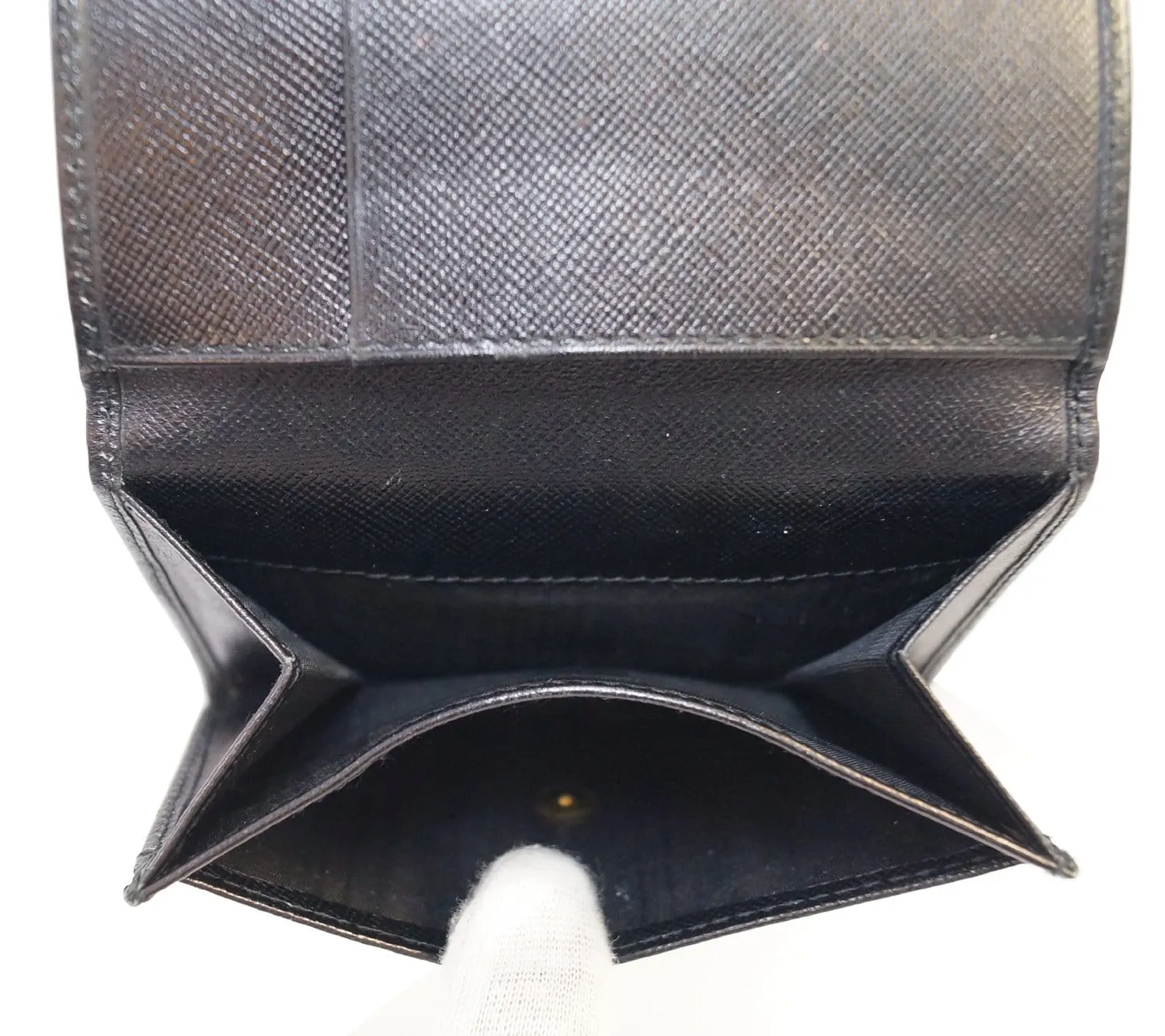 Prada Saffiano Leather Black Wallet