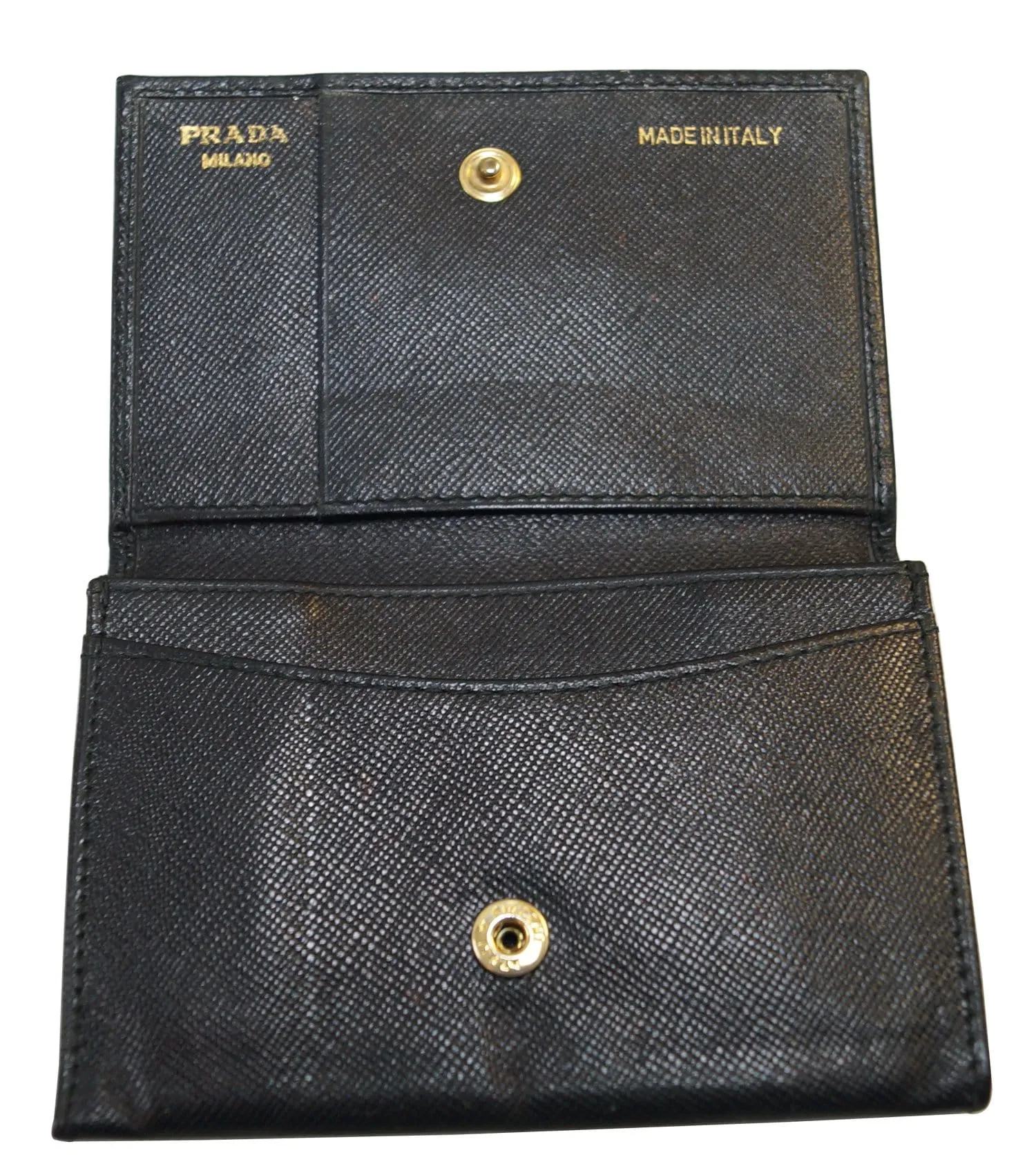 Prada Saffiano Leather Black Wallet