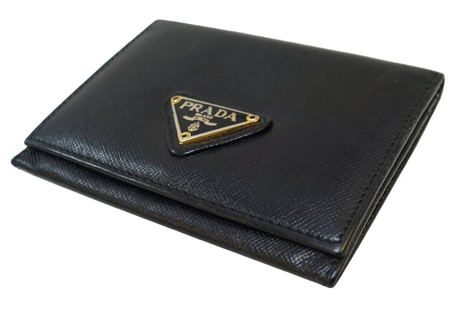 Prada Saffiano Leather Black Wallet