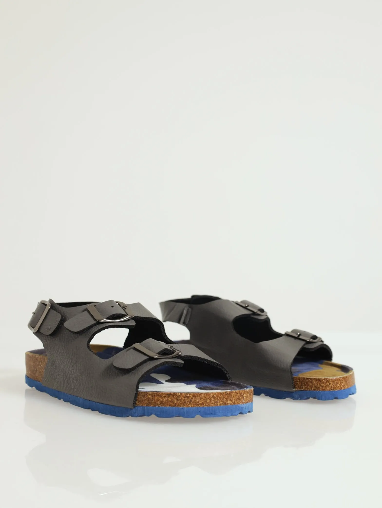 Pre-Boys Velcro Health Sandal - Grey