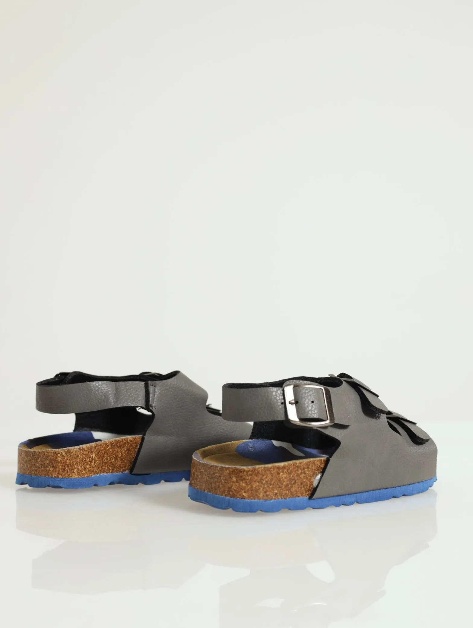 Pre-Boys Velcro Health Sandal - Grey