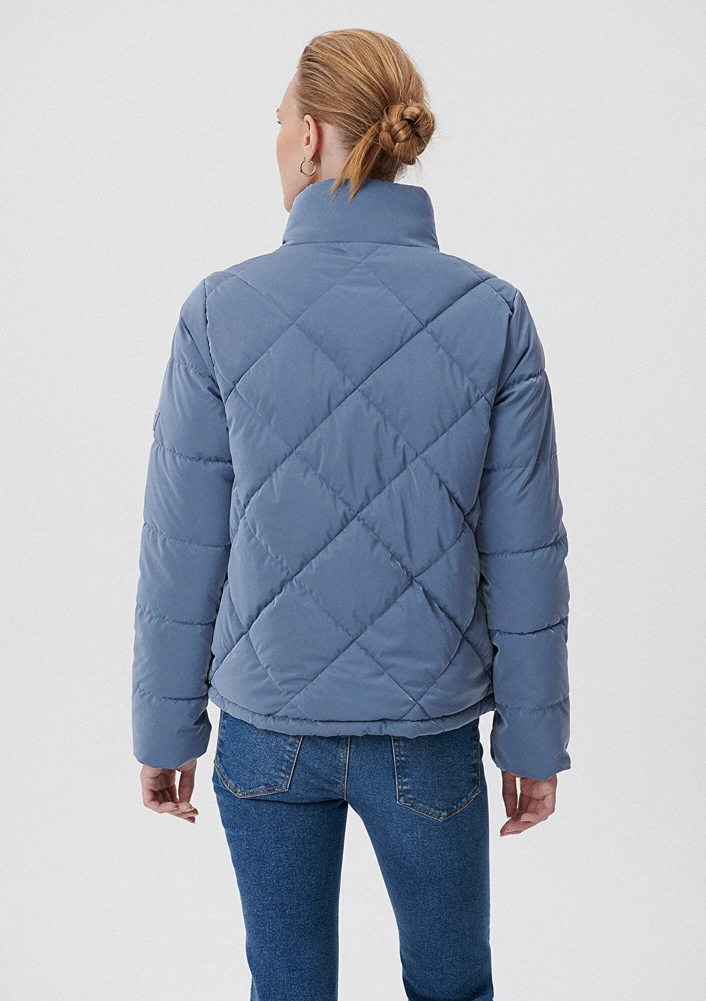 Premium Quilted Blue Puffer Jacket