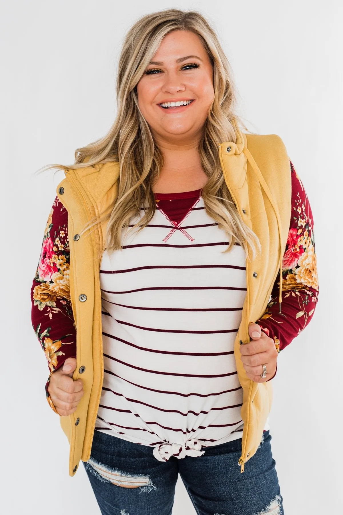 Puffer Vest- Mustard