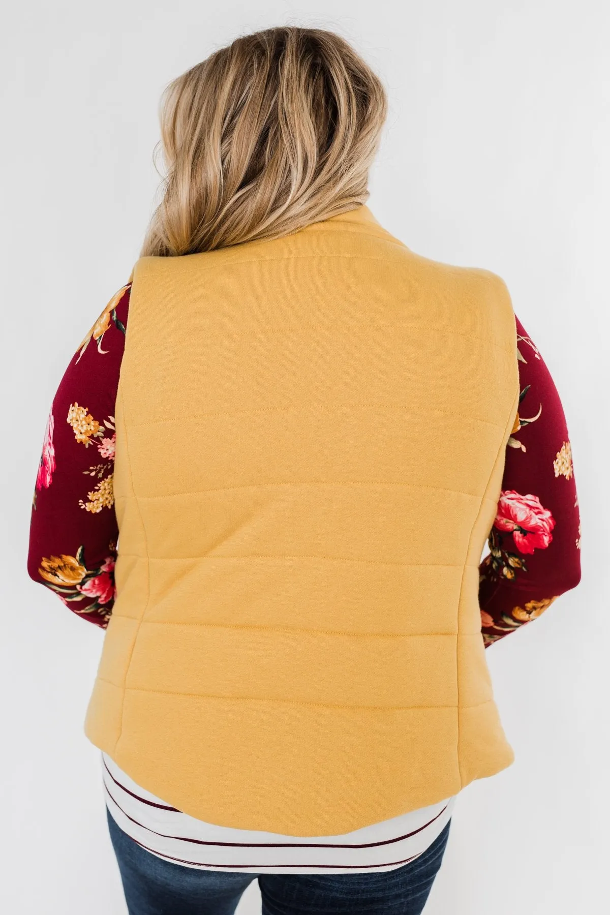 Puffer Vest- Mustard
