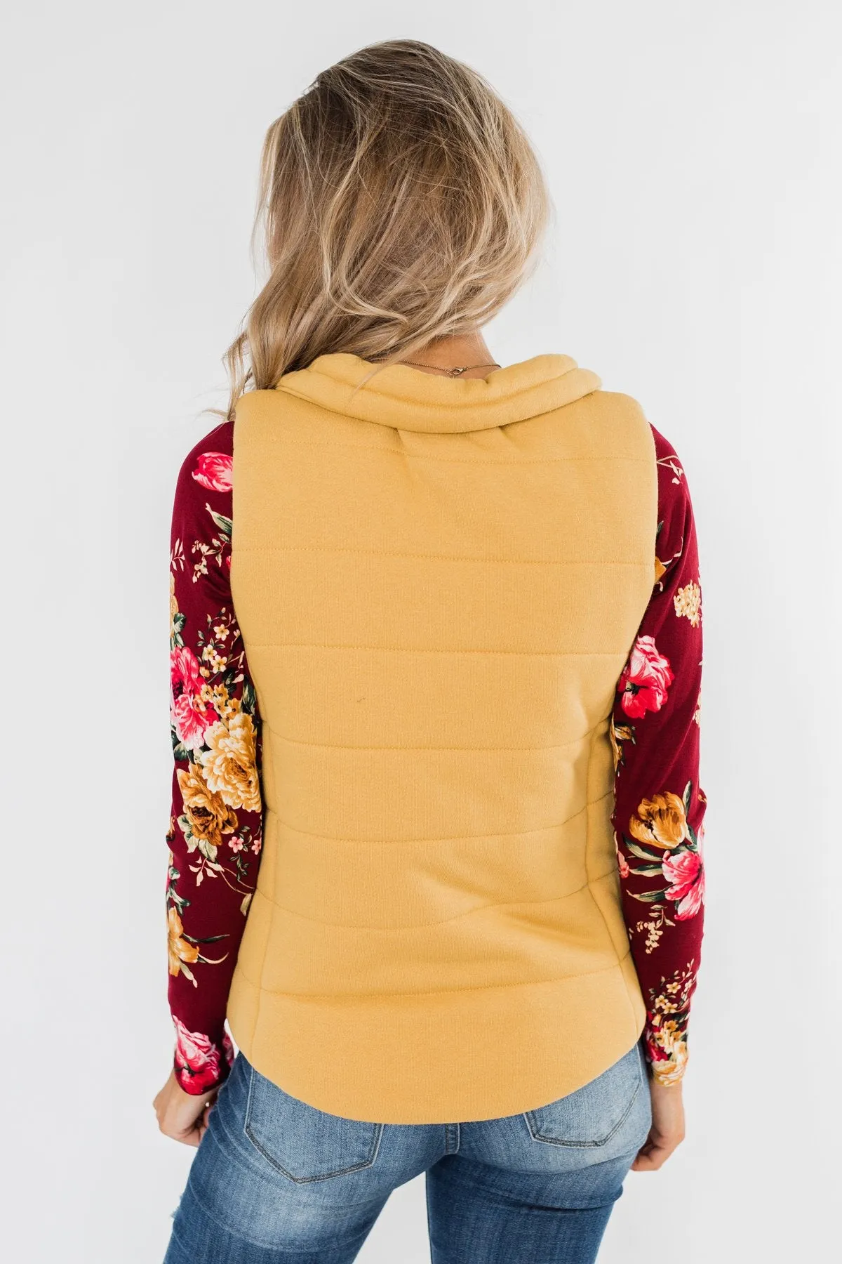 Puffer Vest- Mustard
