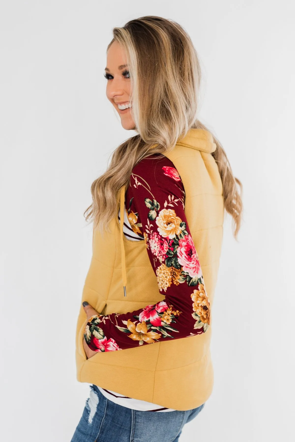 Puffer Vest- Mustard