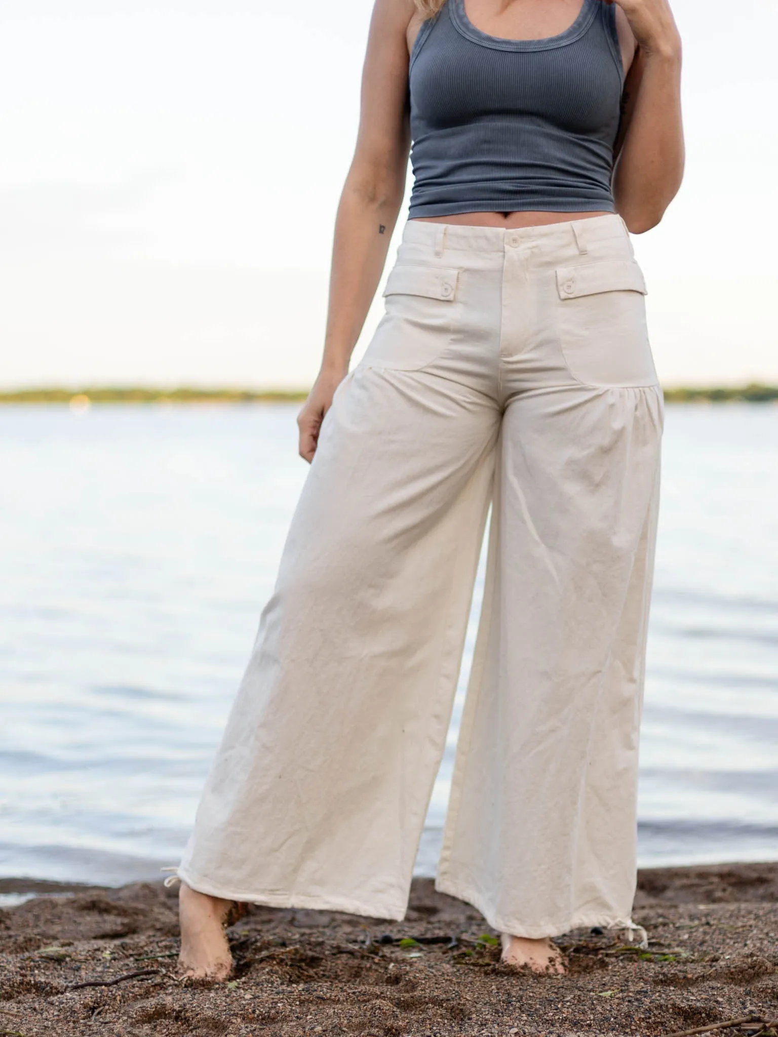 Pull On Soft Denim Patch Pocket