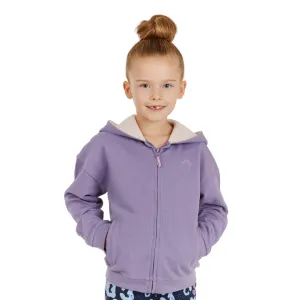 Purple Zip Up Girls Hoodie