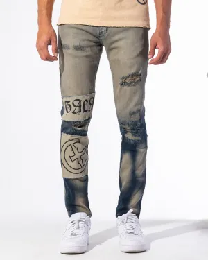 "DEAD OR ALIVE" DENIM (NAVY/STONE OMBRE)