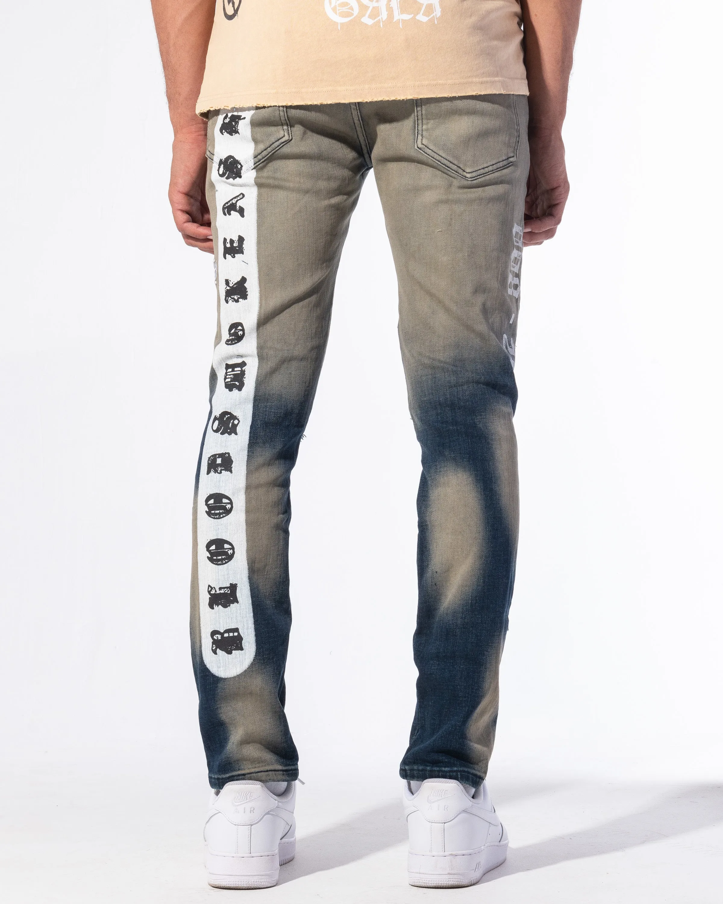 "DEAD OR ALIVE" DENIM (NAVY/STONE OMBRE)