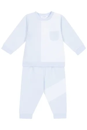 "Jalen" Baby Blue & White Tracksuit