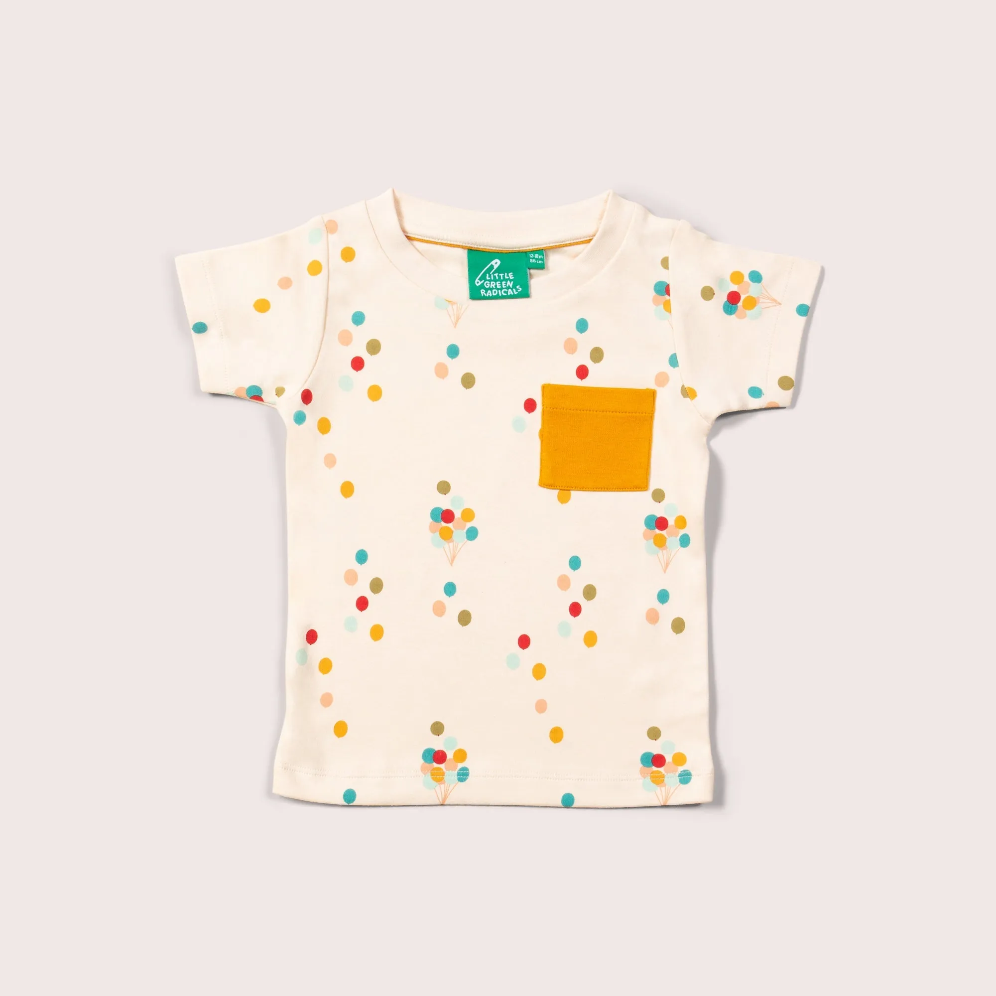 Rainbow Balloons Organic T-Shirt & Jogger Playset