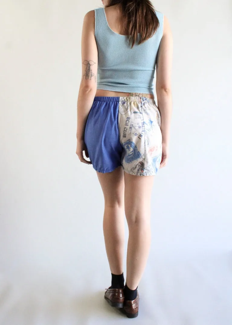 RCYCLD Hawaiian Pieced Shorts