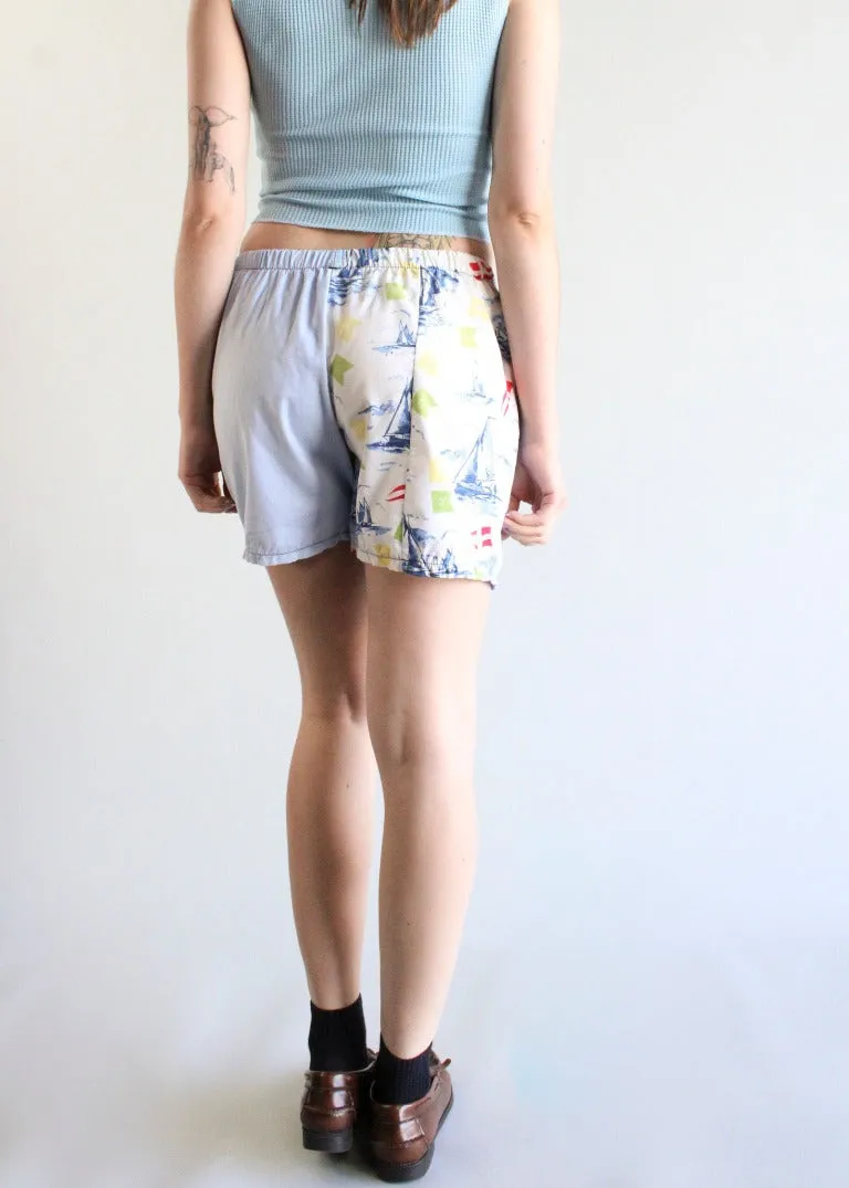RCYCLD Hawaiian Pieced Shorts