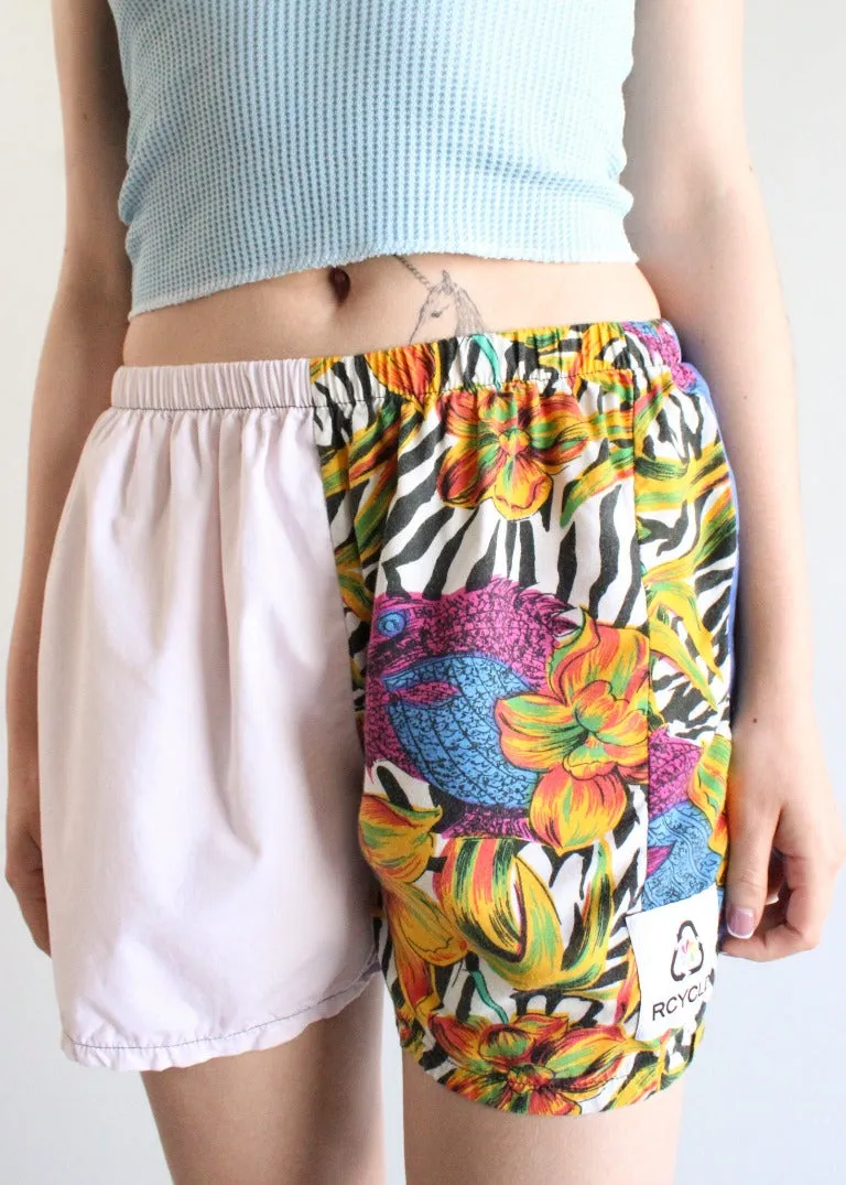 RCYCLD Hawaiian Pieced Shorts