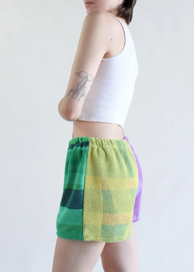 RCYCLD Over Dyed Towel Pieced Shorts