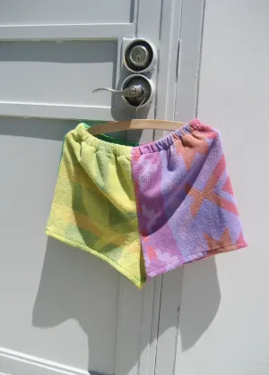 RCYCLD Over Dyed Towel Pieced Shorts