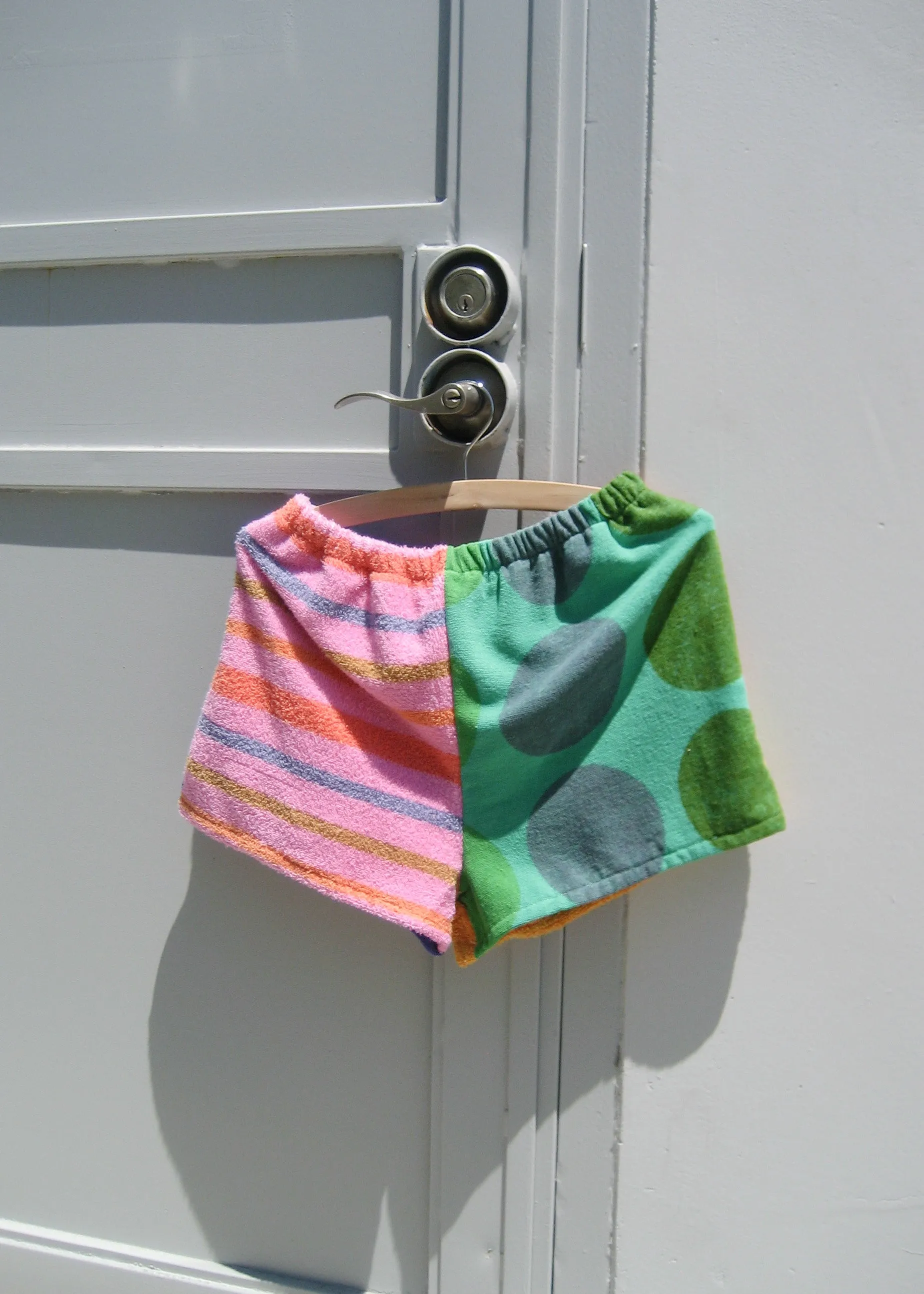RCYCLD Over Dyed Towel Pieced Shorts