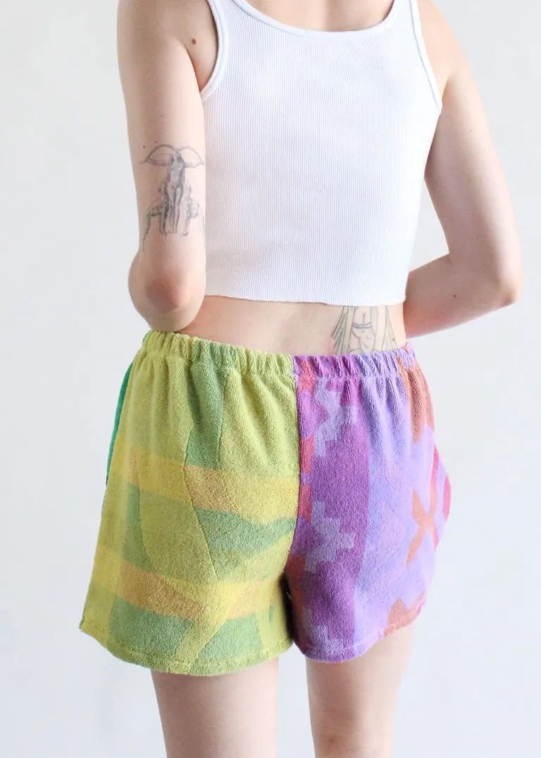 RCYCLD Over Dyed Towel Pieced Shorts