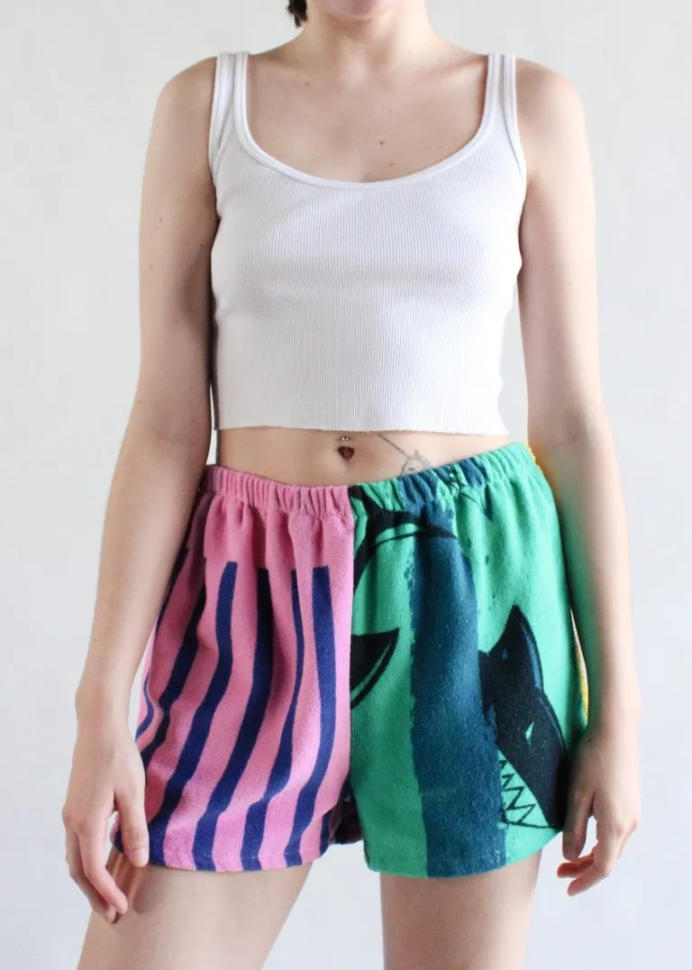 RCYCLD Over Dyed Towel Pieced Shorts