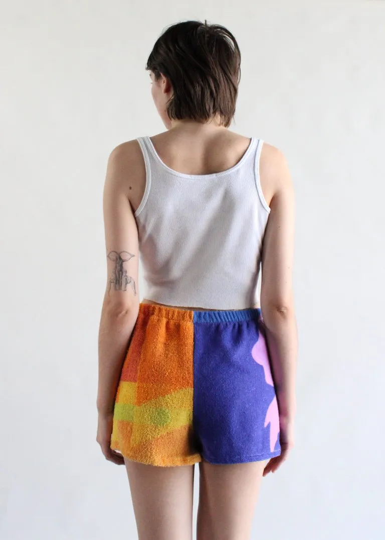 RCYCLD Over Dyed Towel Pieced Shorts