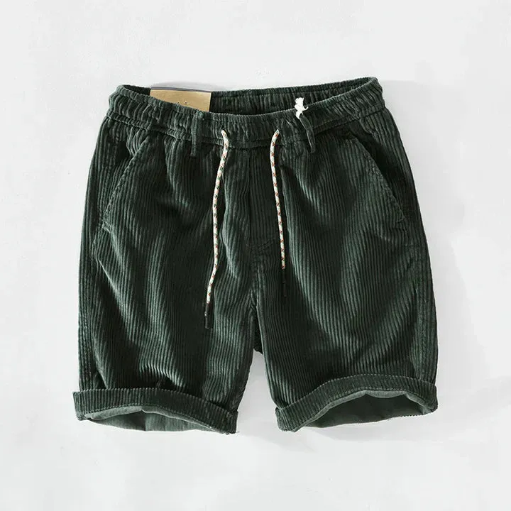 Relaxed-fit corduroy shorts for summer