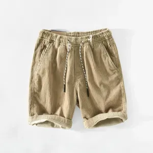 Relaxed-fit corduroy shorts for summer
