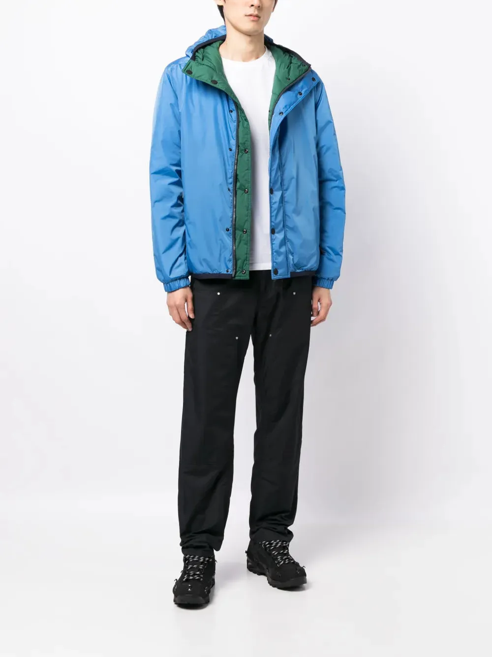 Reversible Puffer Jacket Rosiere Blue-Green