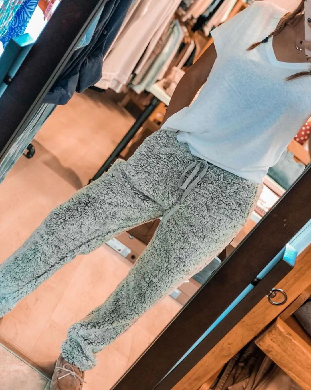 Reversible Sherpa Pants
