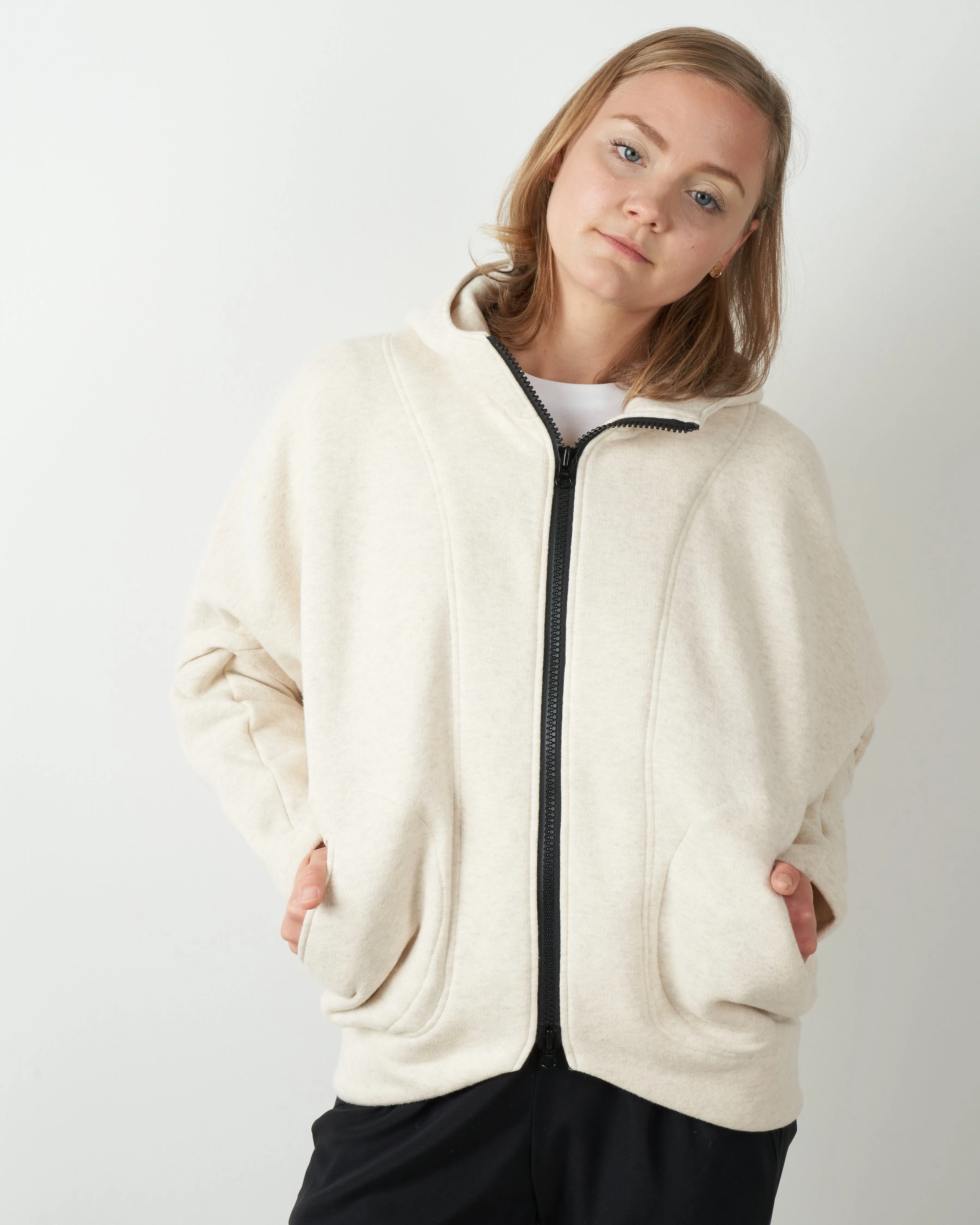 ria hoodie - ivory