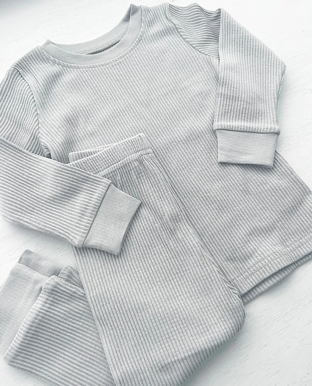 Ribbed Lounge Set Grey