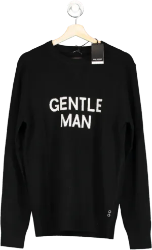 Ron Dorff Black Luxury 100% Cashmere "Gentleman" Jumper UK Medium